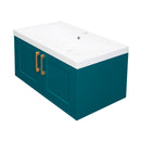 ESMERALDA - Sarcelle foncé mat 30 po.